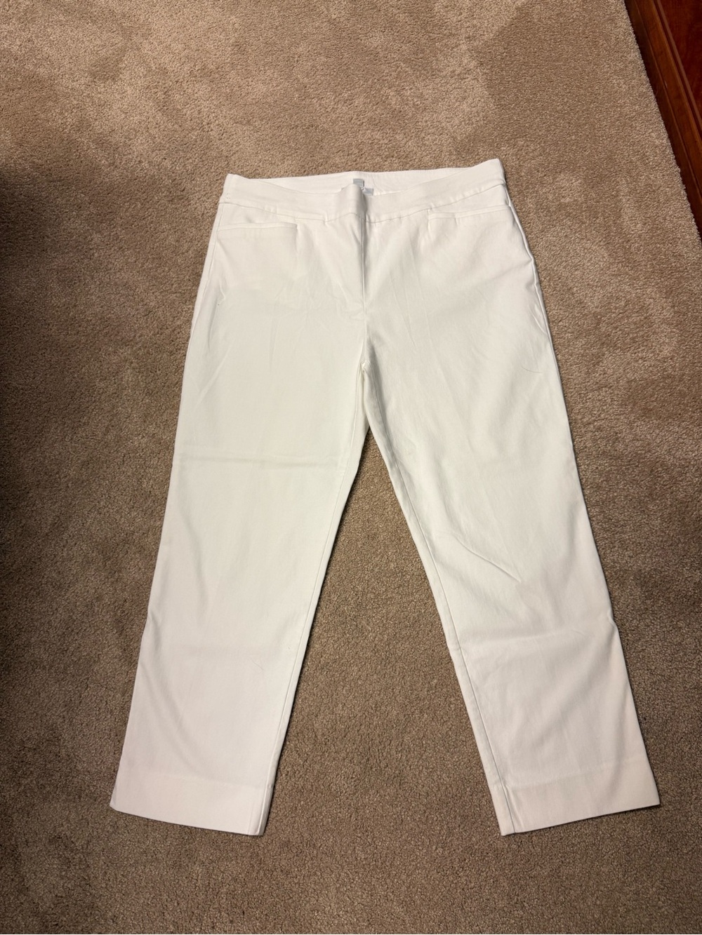 Chicos White Pull On Pants